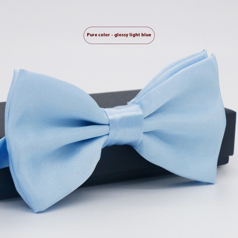 Men's Solid Color Bow Tie