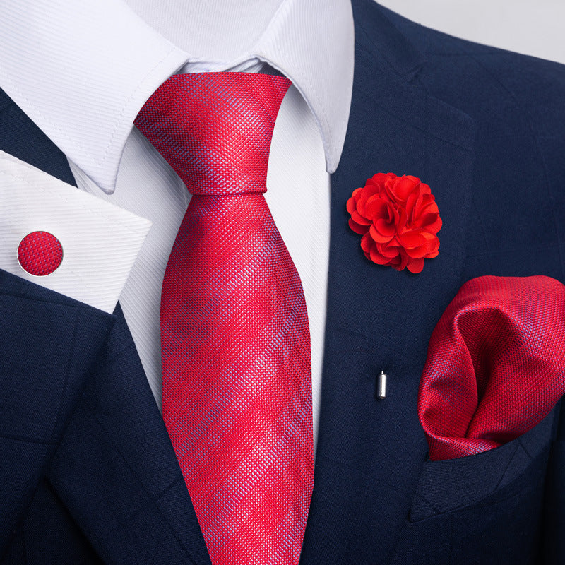 Men's Tie and Pocket Square Combo