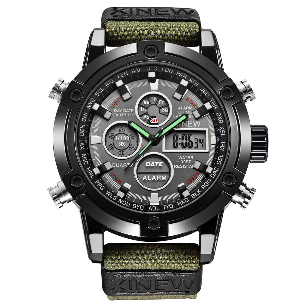 Men's Fashion Belt Multi-functional Watch