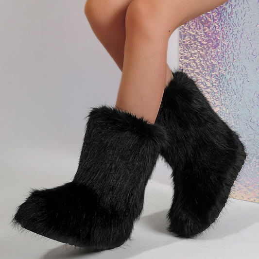 Snow Boots Middle Boots Furry Boots
