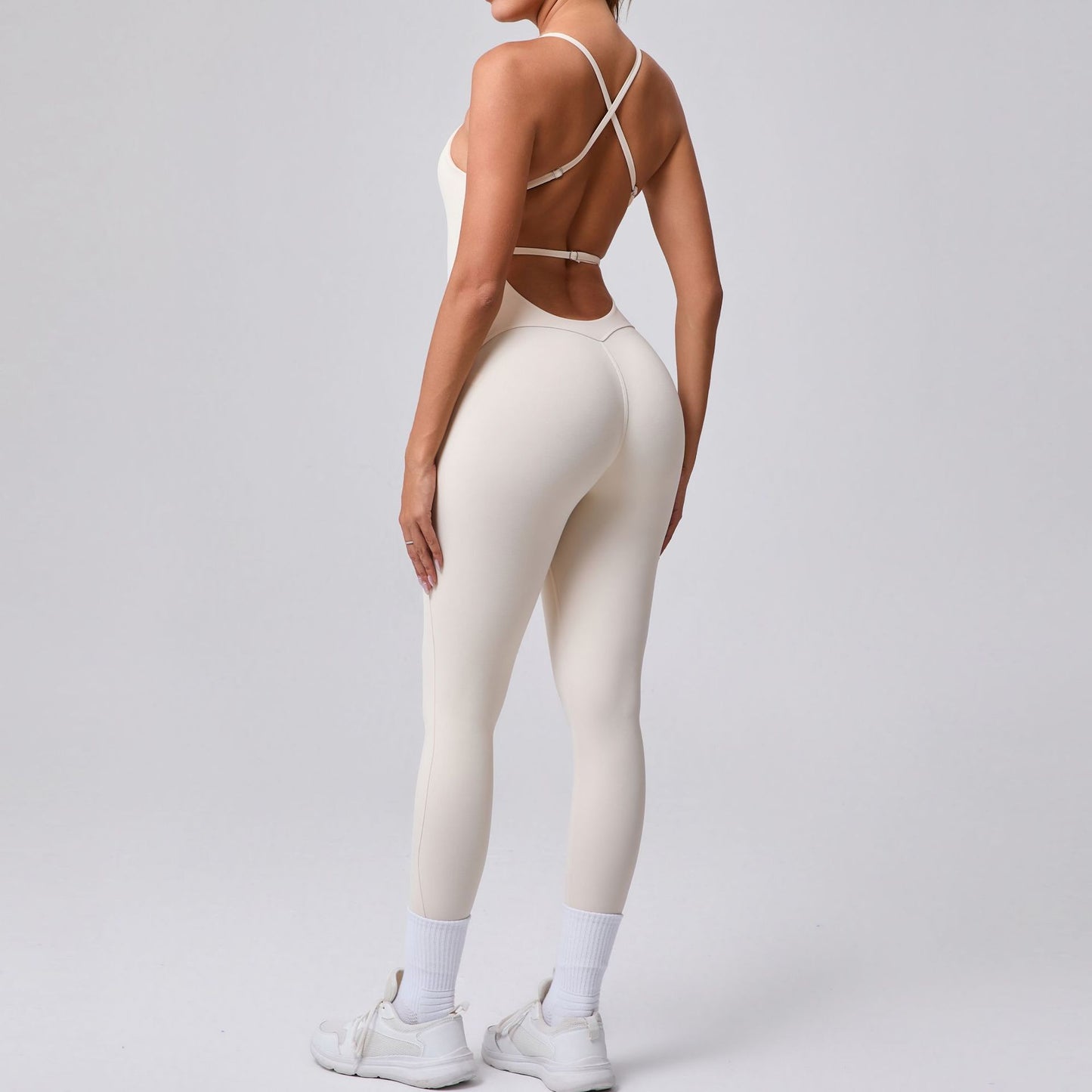 Sports Workout Clothes Tight Yoga Jumpsuit
