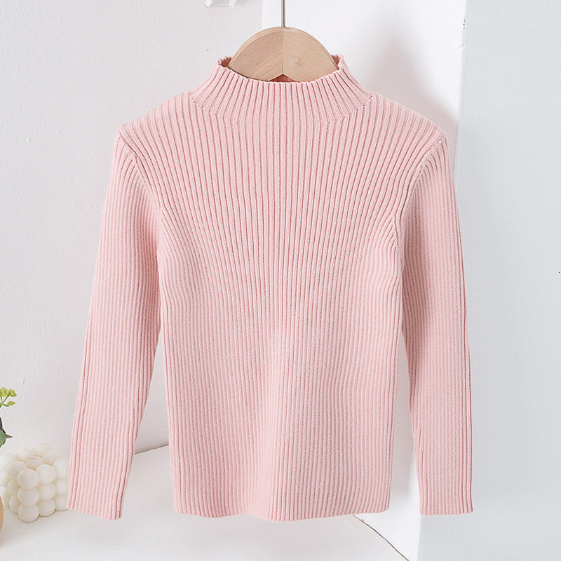 Children's Mock Neck Sweater Knitwear Top