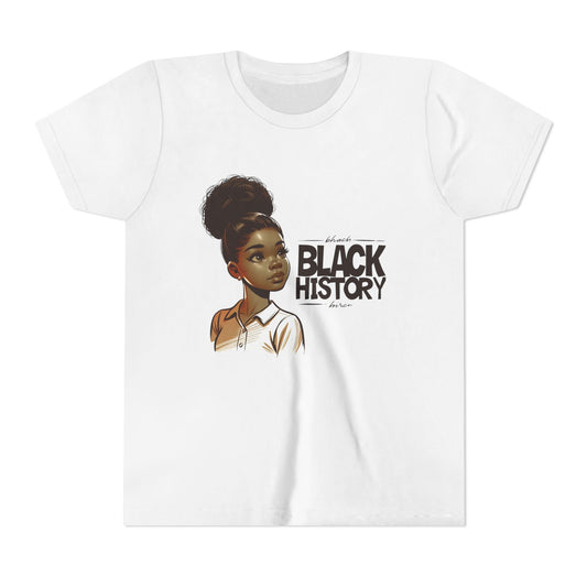 Youth Short Sleeve Tee for Black History Month, Celebrate Diversity, Kids' Education Shirt, Cultural Awareness Tee, Gift for Young Scholars