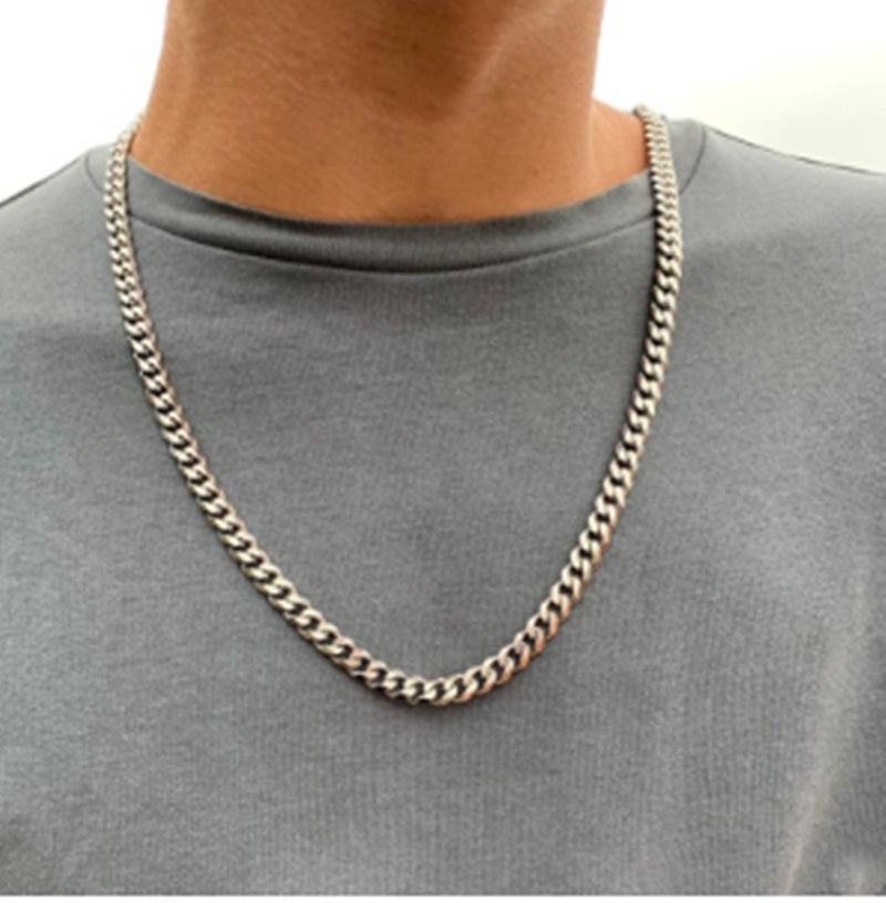 Fashion Cuban Chain Titanium Steel Men's Necklace