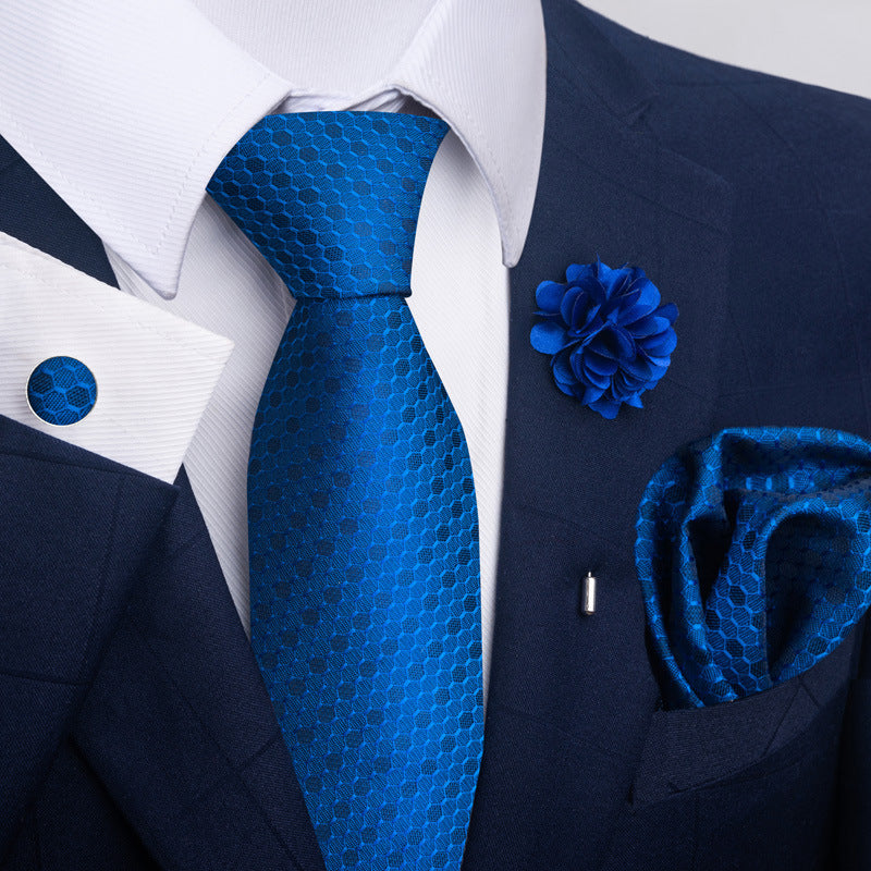 Men's Tie and Pocket Square Combo