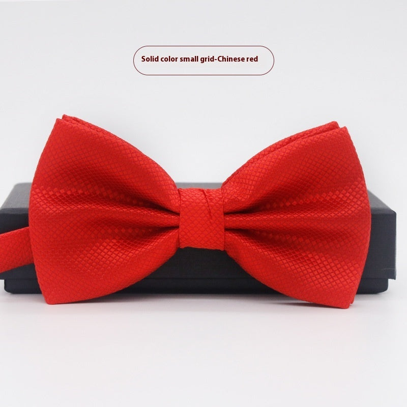 Men's Solid Color Bow Tie