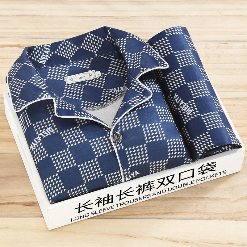 Men's Long-sleeved Pajamas