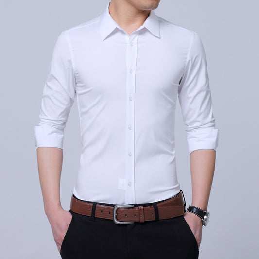 Men's Long Sleeve Solid Shirts