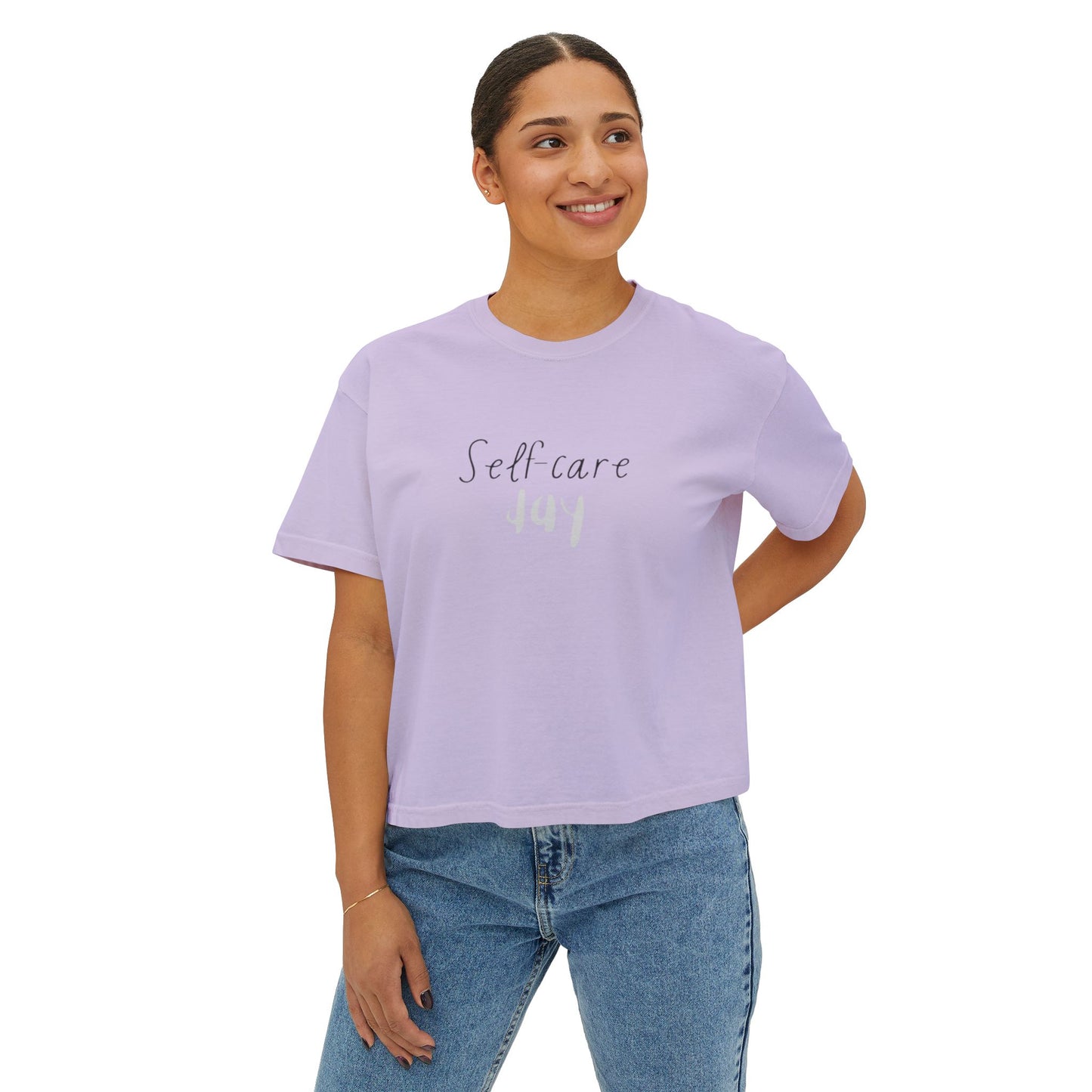 Self care day Women's Boxy Tee Self care day