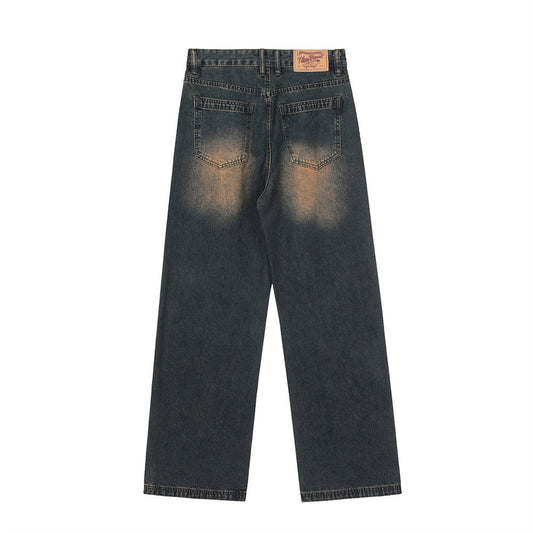 Retro Washing Water Daddy Pants Men