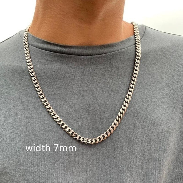 Men's Luxury Elegant Gold Color Chain Necklace