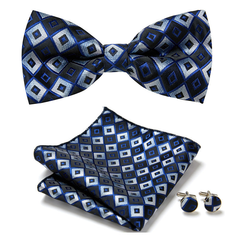 Men's Bow Ties Three Piece Set