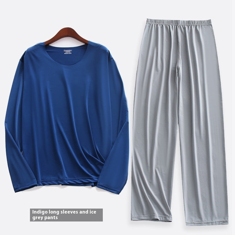 Men's Long-sleeved Pajamas Set