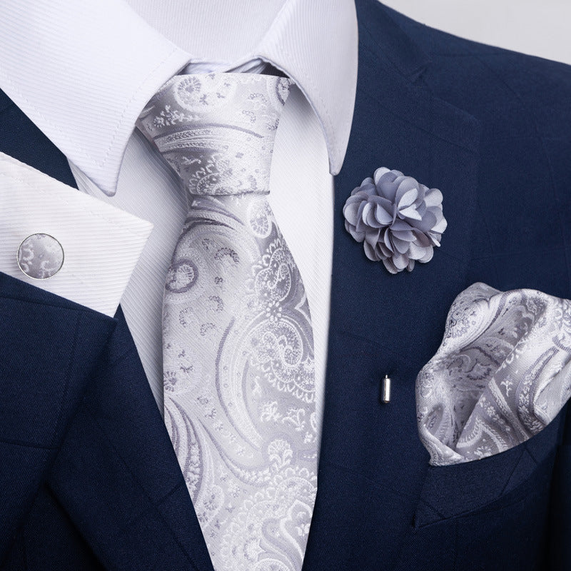 Men's Tie and Pocket Square Combo