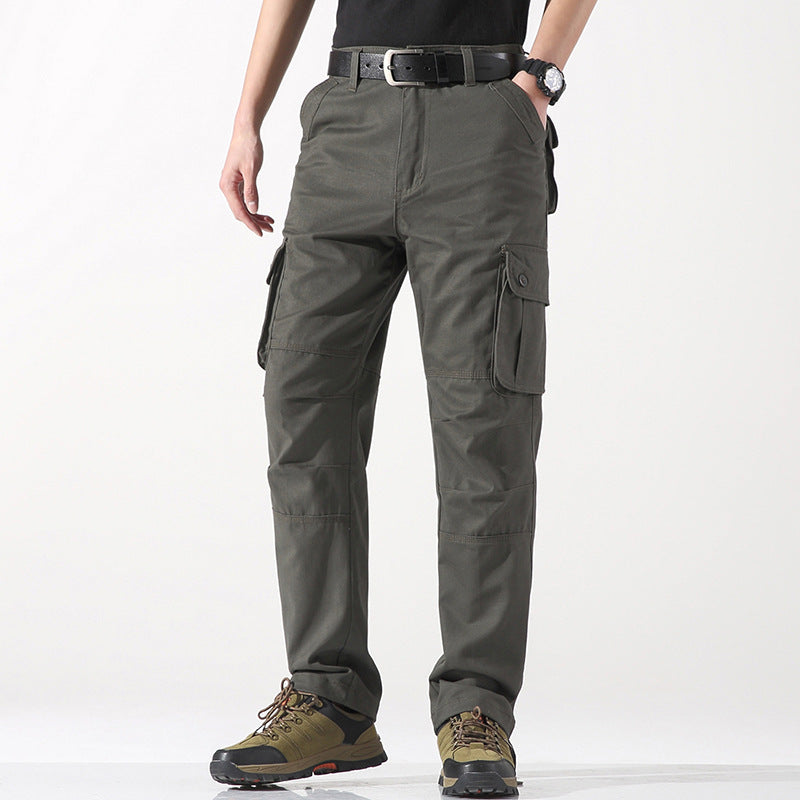 Men's Three-dimensional Pocket Straight-leg Cargo Pants