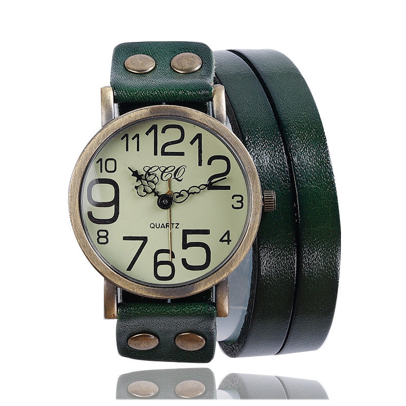 Retro Three-circle Casual Watch For Men