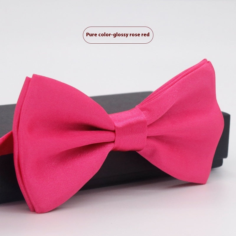 Men's Solid Color Bow Tie