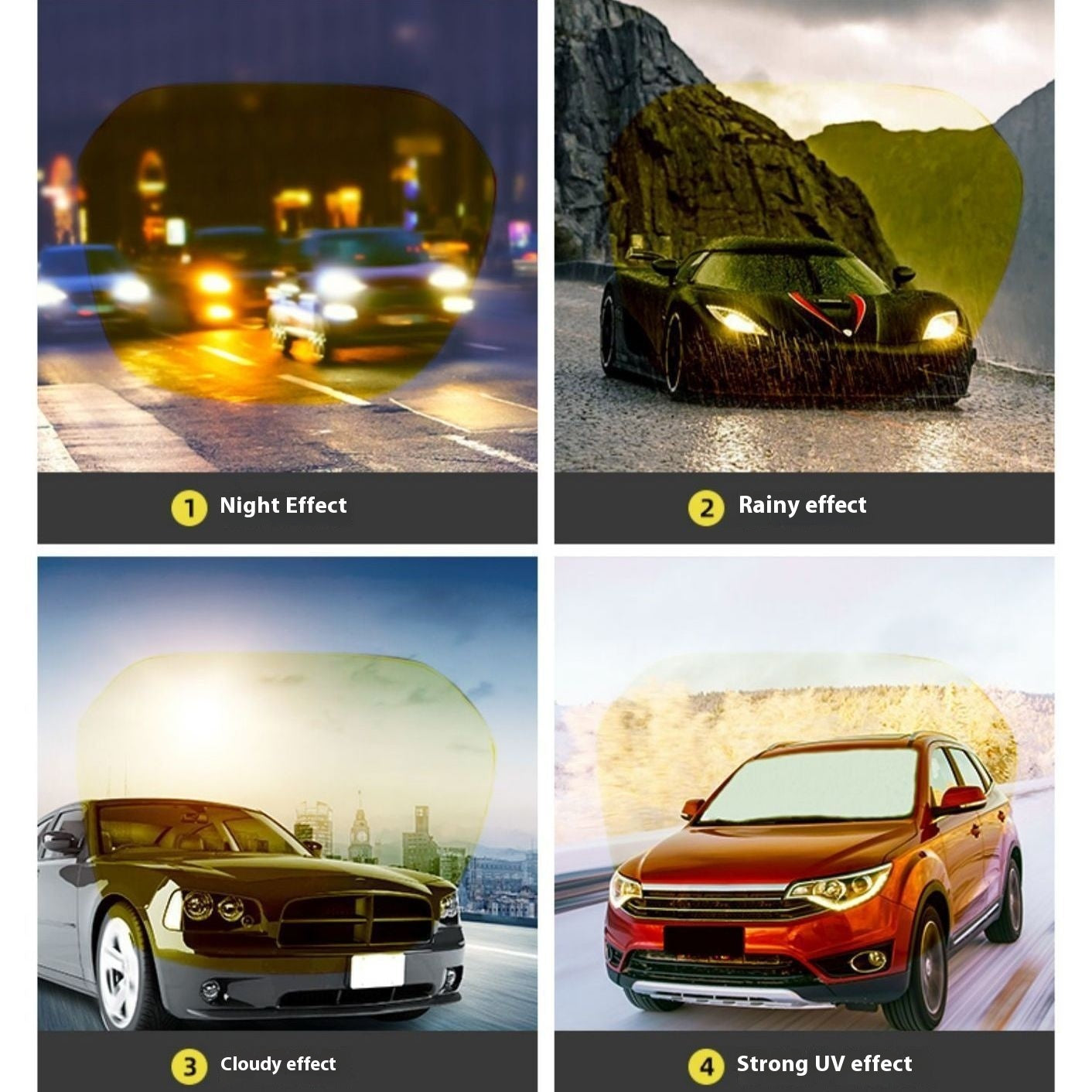 High Beam Night Vision Light Night Anti-glare HD Ultra Light Glasses For Men