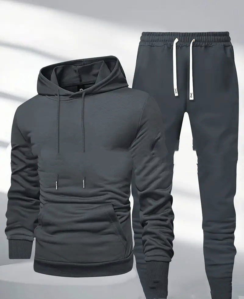 Men's Hooded Sweatshirt And Sweatpants Sports Suit