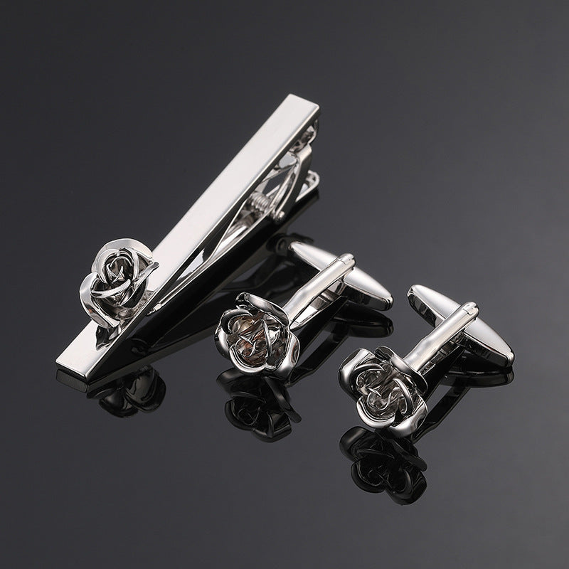 Men's  Tie Clip and Cufflinks Set