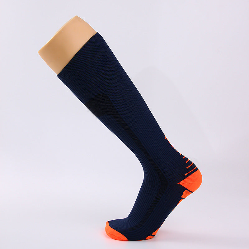 Men's Sports Multi-color Gradient Long Tube Compression Socks
