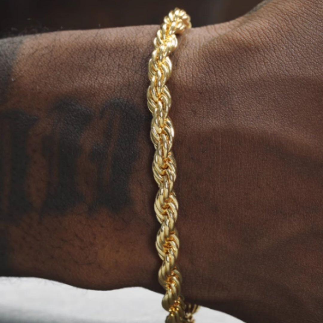 Men's Gold Twist Bracelet