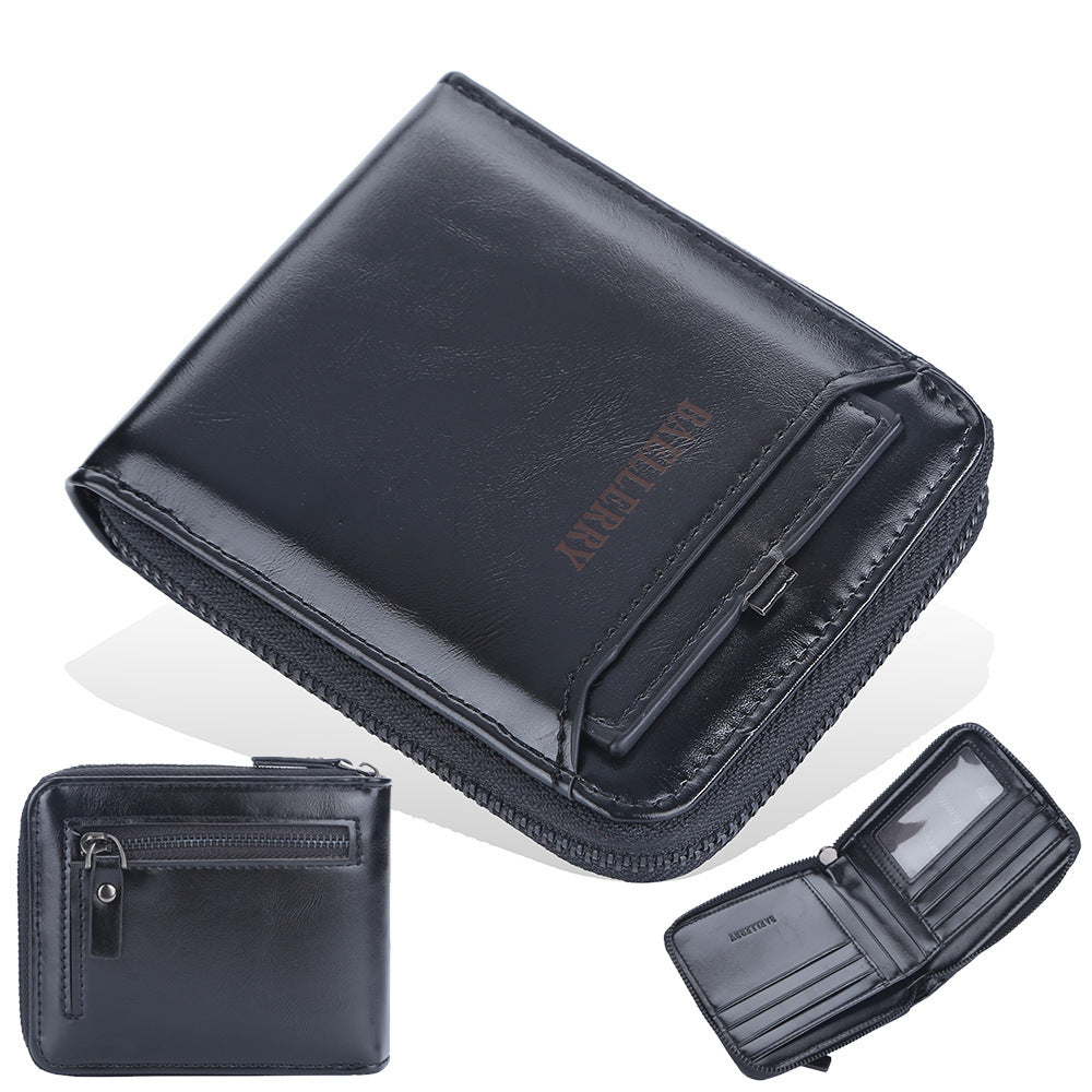 Men's Business Retro Multi Card Slots Wallet