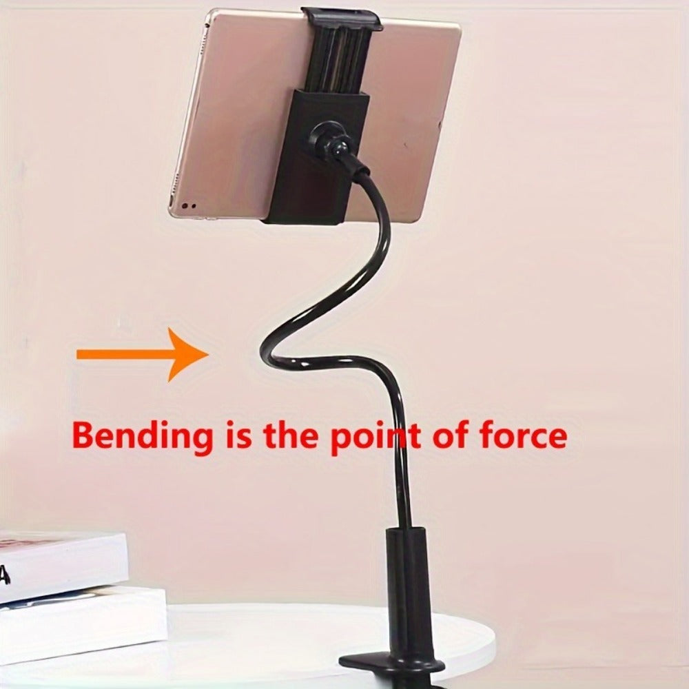 Updated Gooseneck Tablet Holder Stand For Bed 39.4inch Adjustable Flexible Arm Tablets Mount Clamp On Table