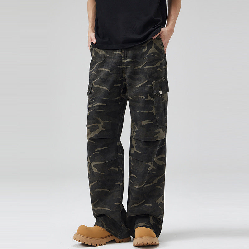 Paratrooper Camouflage Cargo Pants for Men