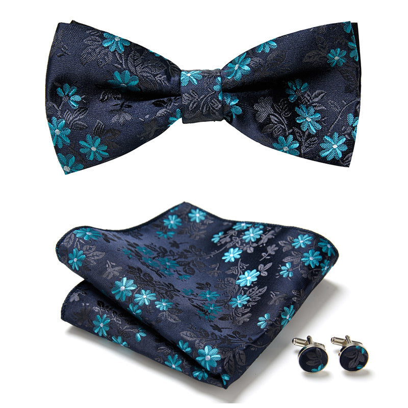 Men's Bow Ties Three Piece Set