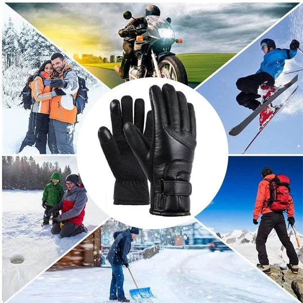 Men's Electric USB Heated Winter Warming Windproof Gloves