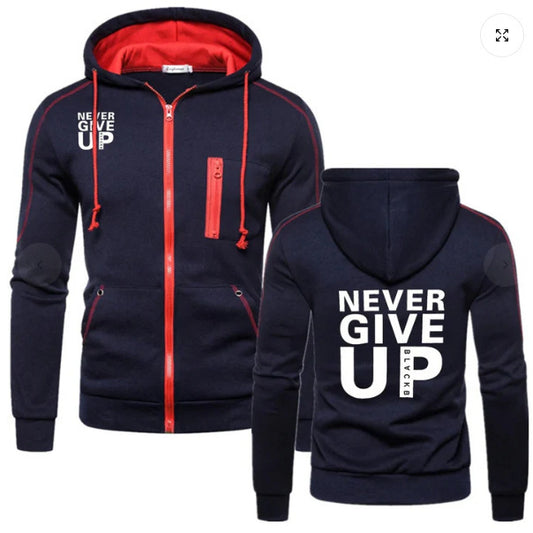 Men's "Never Give Up" Hoodies