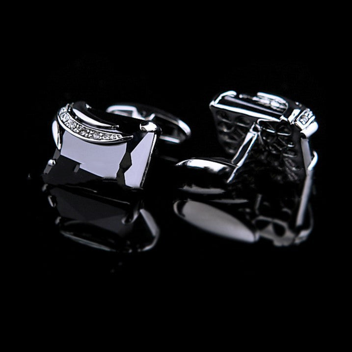 Angel Zircon Glass Crystal Cufflinks For Men