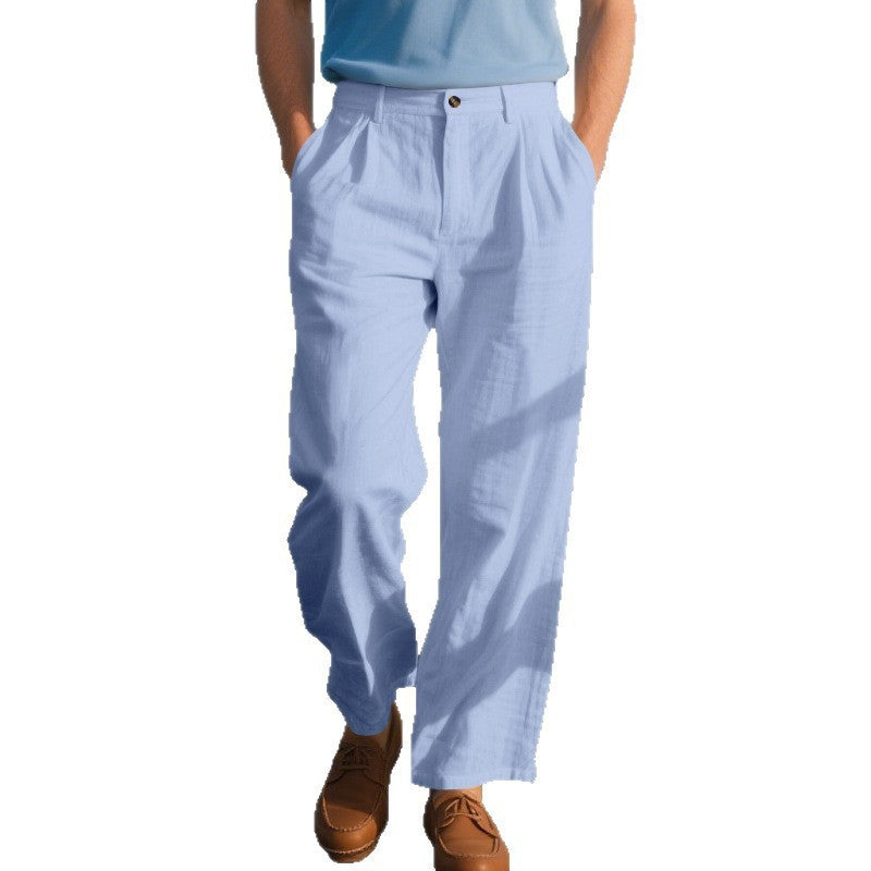 Men's Loose Straight Business Pants