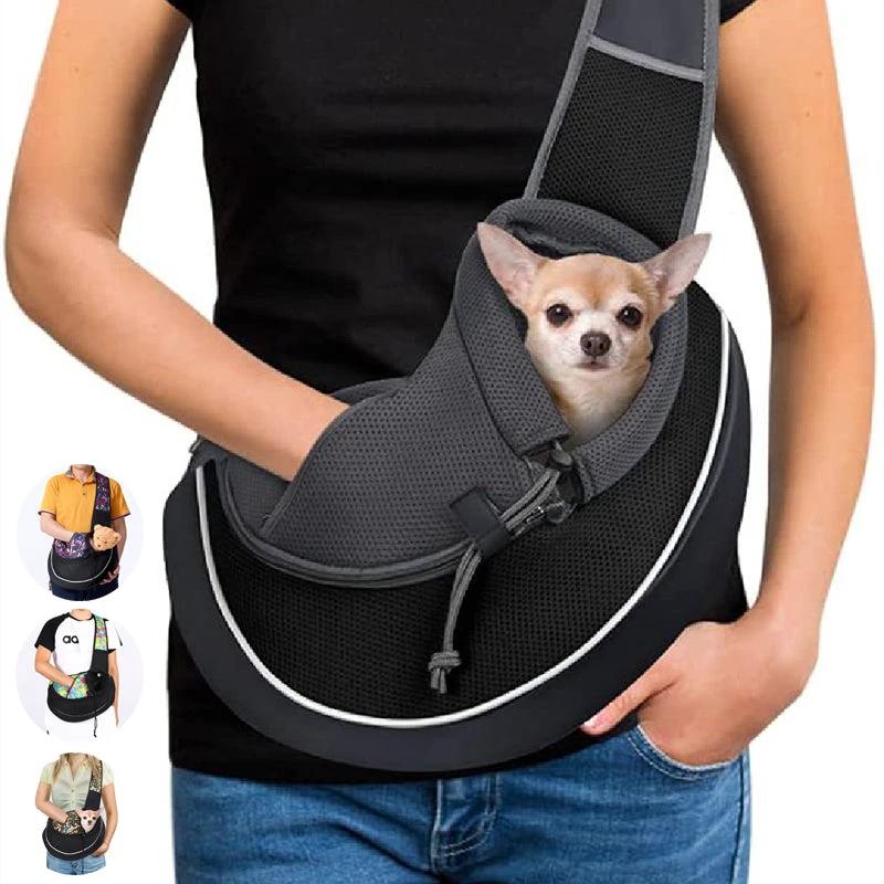 Carrying Pets Bag Women Outdoor Portable Crossbody Bag For Dogs Cats Pet Products by GJG Denim