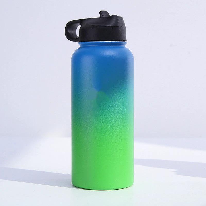 Stainless Steel Wide-mouth Outdoor Sports Vacuum Flask by GJG Denim