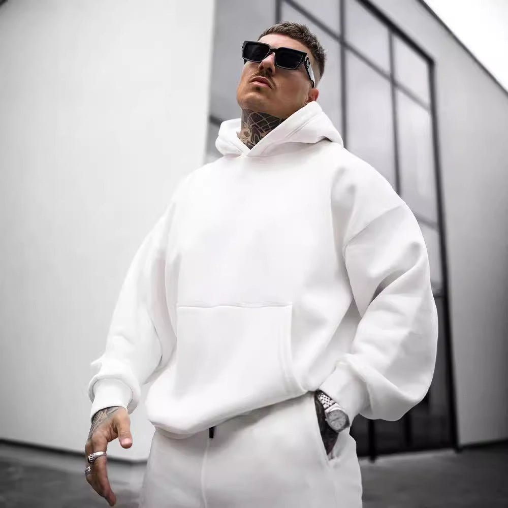 Men's Letter Print Hooded Sweater