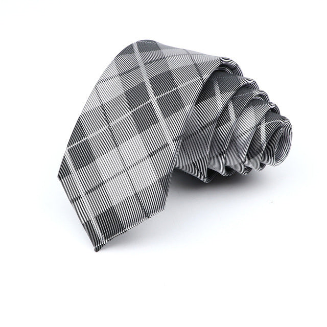 Men's 6cm Casual Ties Skinny Tie Fashion Polyester Plaid