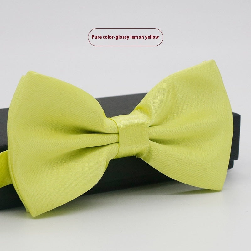 Men's Solid Color Bow Tie