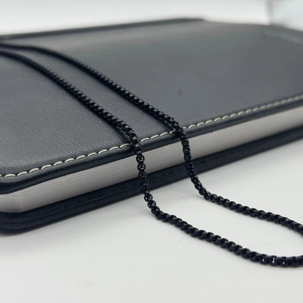 Men's Square Pearl Chain Necklace by GJG Denim