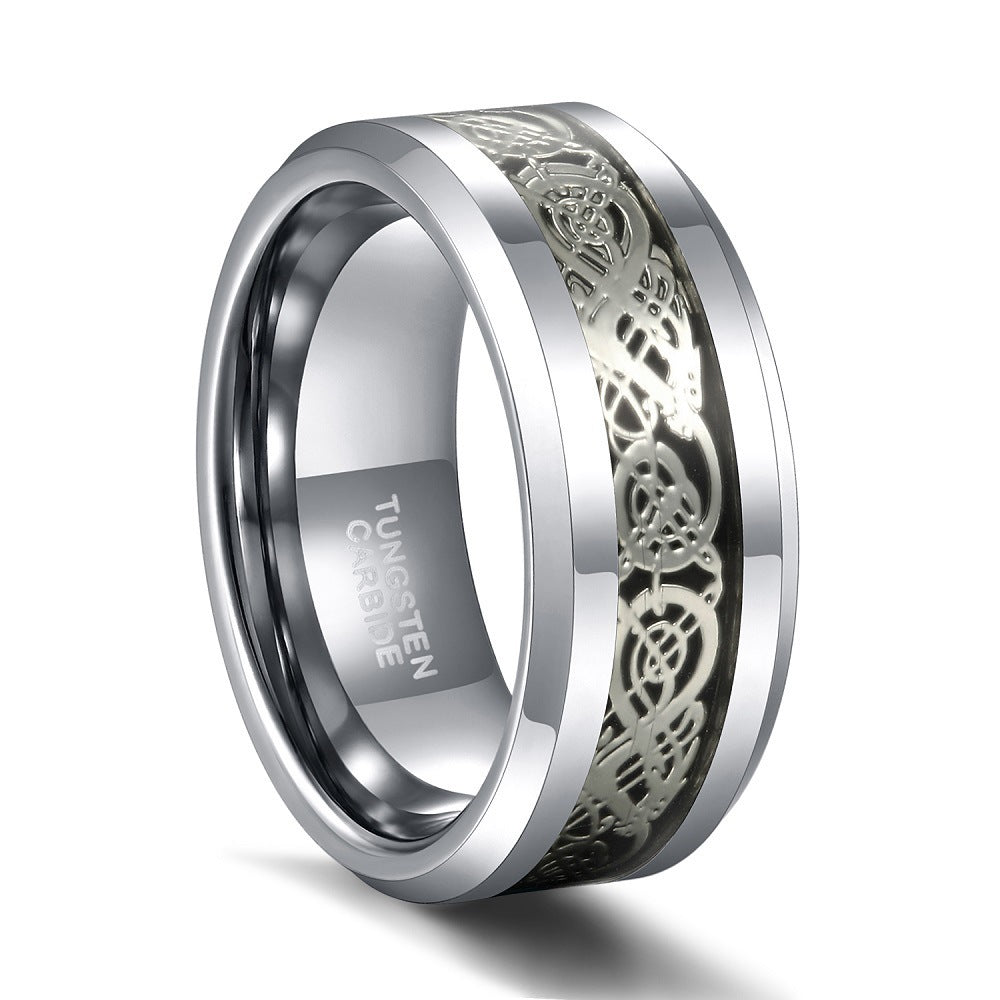 Personalized Men's High Sense Tungsten Ring