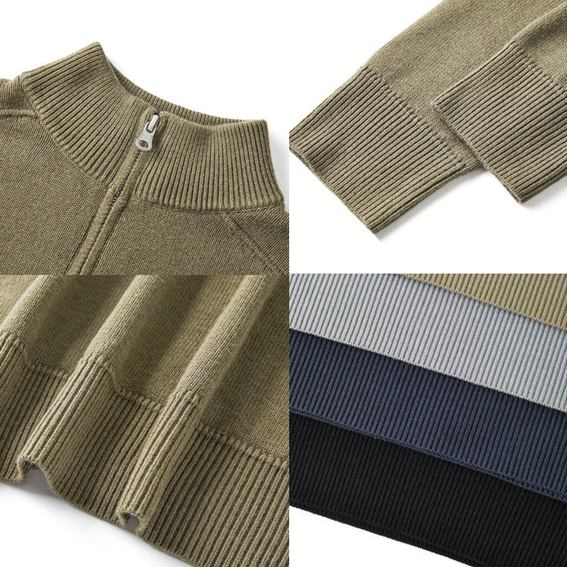 Men's Casual Thickened Wool Base Sweater