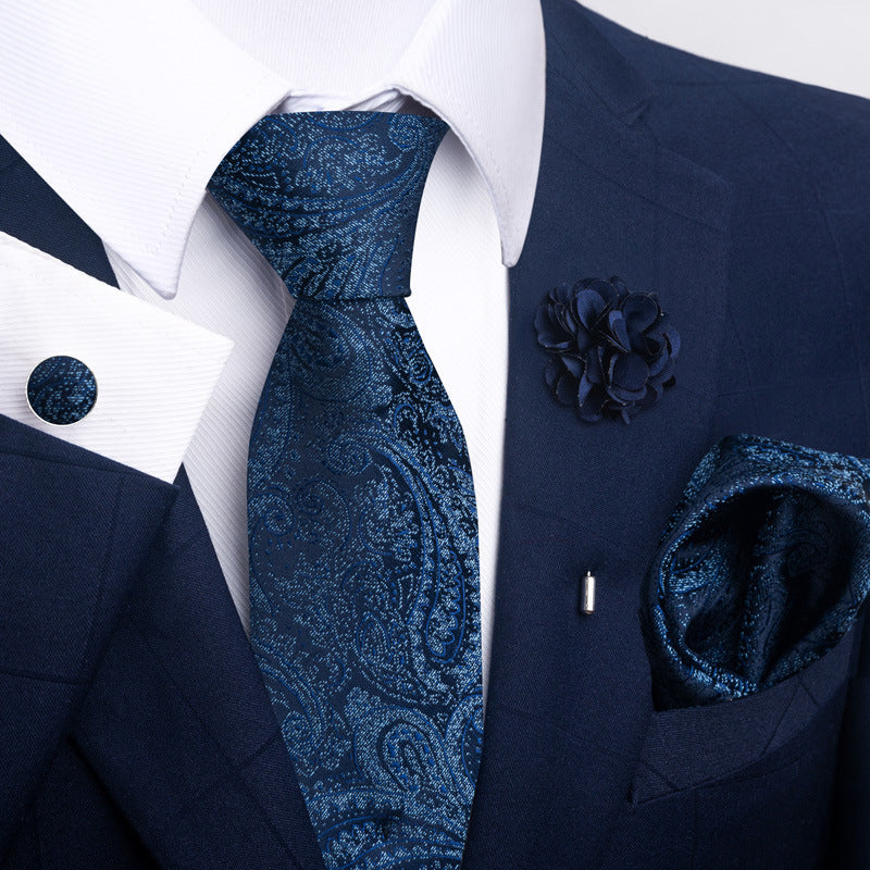 Men's Tie and Pocket Square Combo