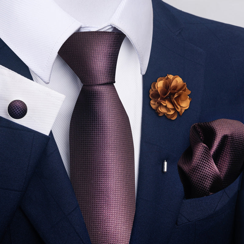 Men's Tie and Pocket Square Combo