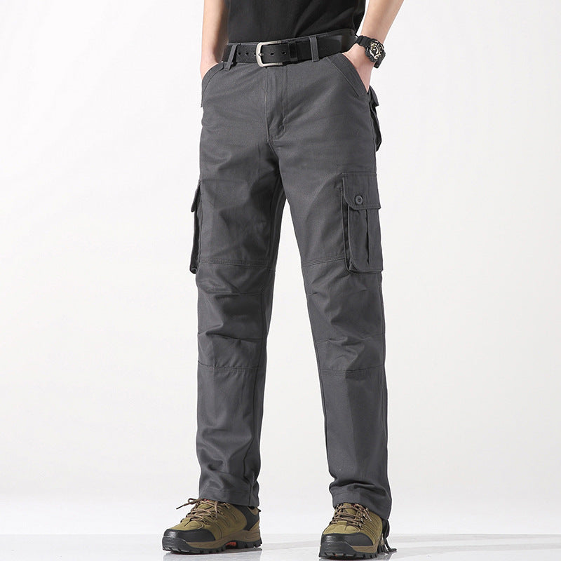 Men's Three-dimensional Pocket Straight-leg Cargo Pants