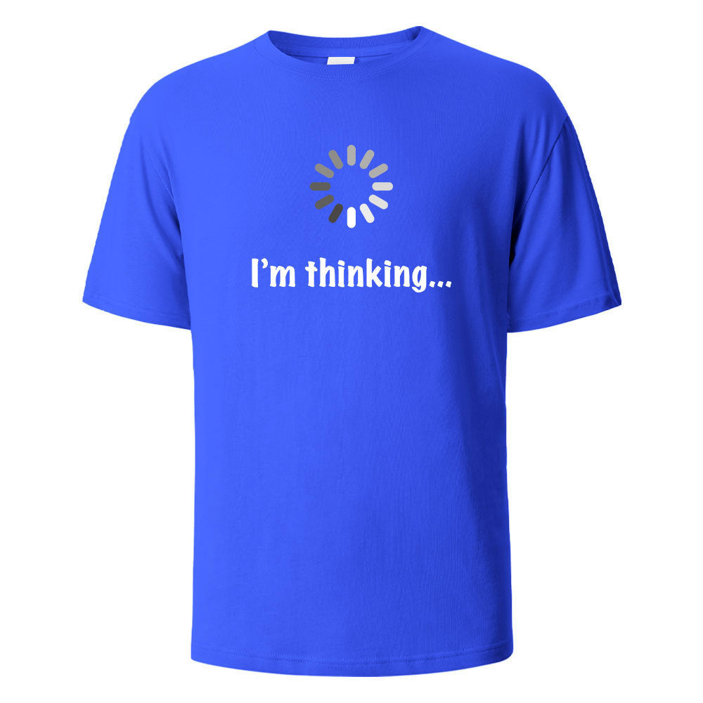 "I'm Thinking" Printed T-shirt for Men