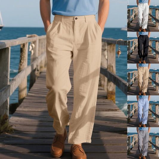Men's Loose Straight Business Pants