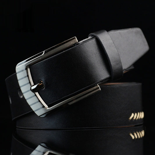 Men's Threading Casual Pin Buckle Belt