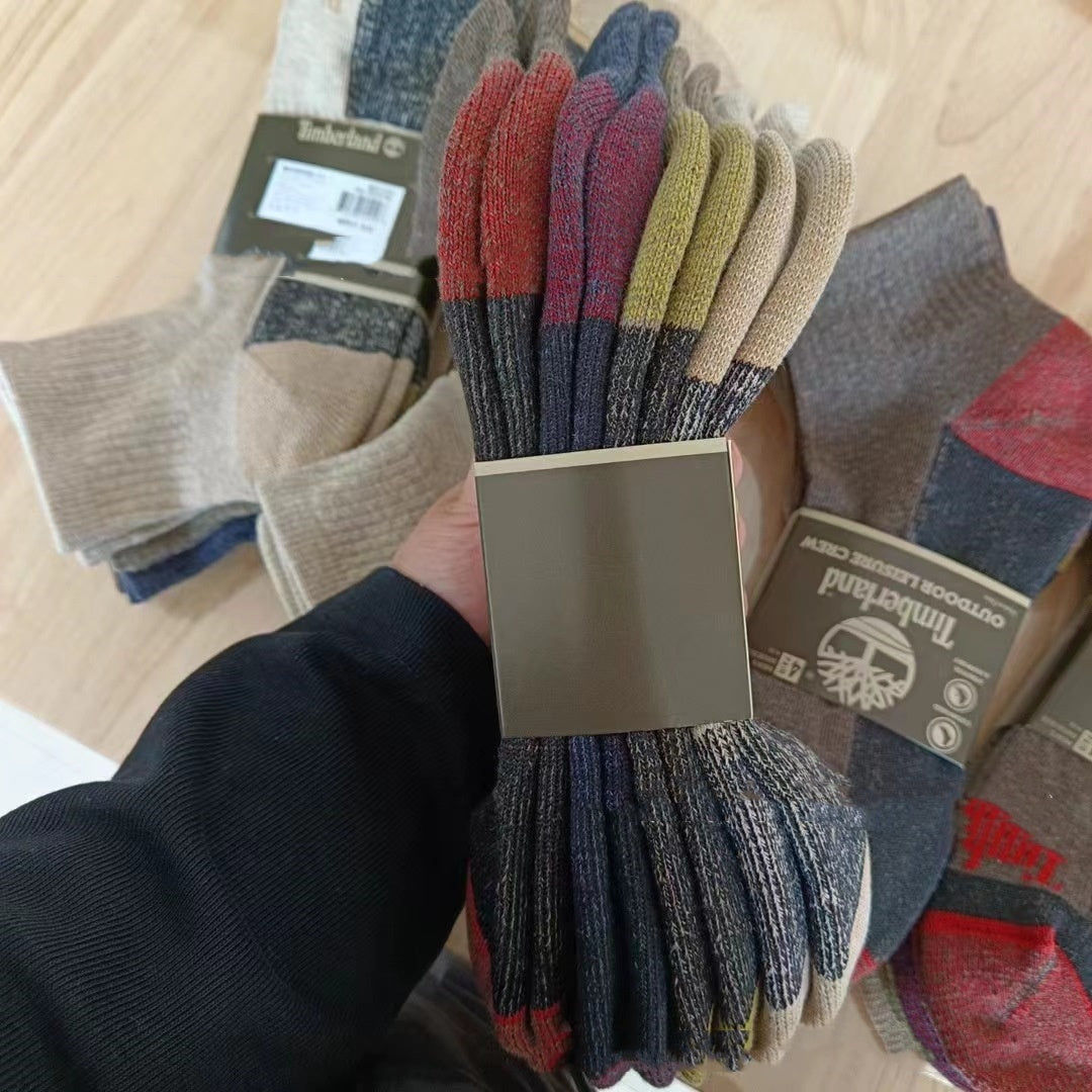 Men's Outdoor High-top Sports Socks Thick Thread Towel Bottom
