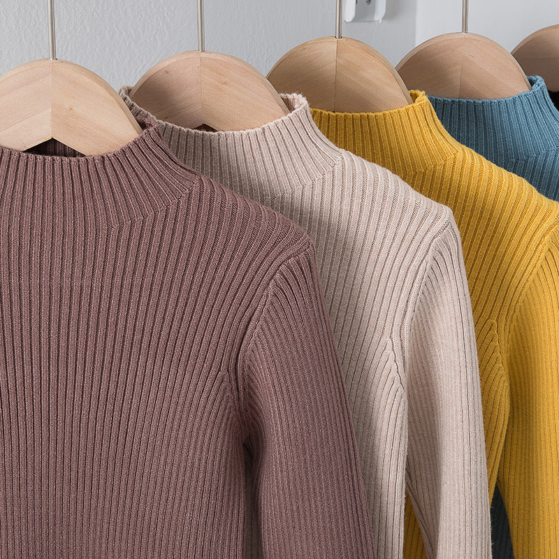 Children's Mock Neck Sweater Knitwear Top